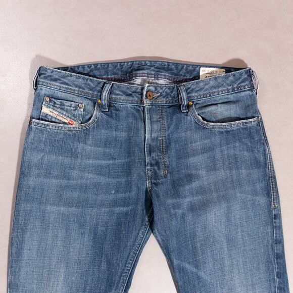 Diesel Zathan Bootcut Denim Embroidered Jeans Men's 33x31 Cowboy Western 00N70 - Picture 2 of 9